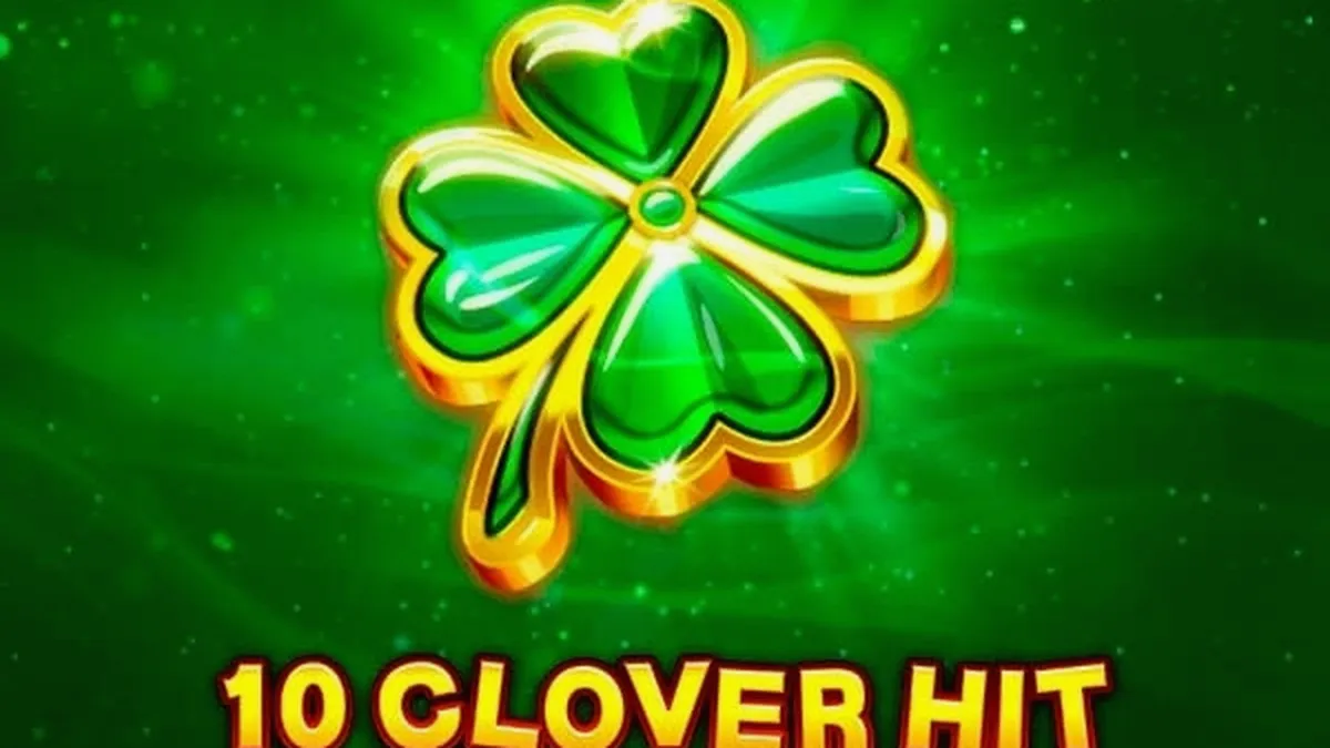 Interface de jogo do caça-níqueis 10 Clover Hit com símbolos de frutas e trevos